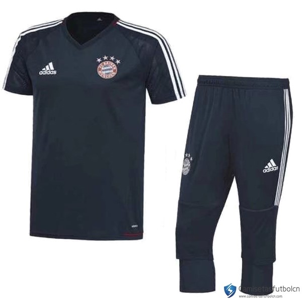 Camiseta Entrenamiento Bayern Munich Conjunto Completo 2017-18 Azul Marino